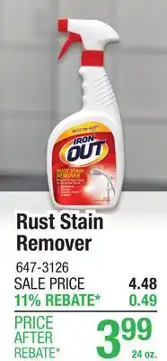 Menards Rust Stain Remover offer
