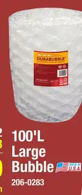 Menards 100'L Large Bubble offer