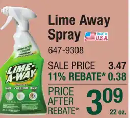 Menards Lime Away Spray offer