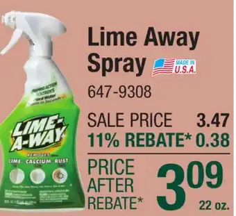 Menards Lime Away Spray offer