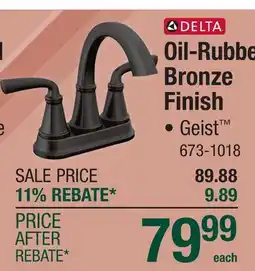 Menards Oil-Rubbed Bronze Finish offer