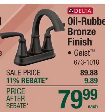 Menards Oil-Rubbed Bronze Finish offer