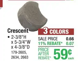 Menards Crescent offer
