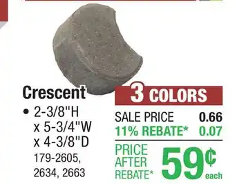 Menards Crescent offer