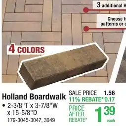 Menards Holland Boardwalk offer