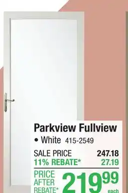 Menards Parkview Fullview offer