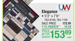 Menards Elegance Area Rugs offer
