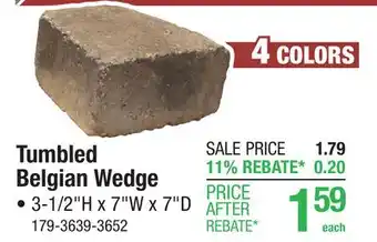 Menards Tumbled Belgian Wedge offer