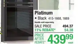 Menards Platinum offer