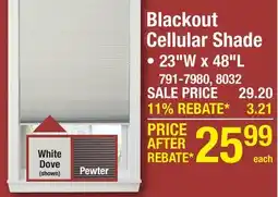 Menards Blackout Cellular Shade offer