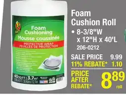 Menards Foam Cushion Roll offer