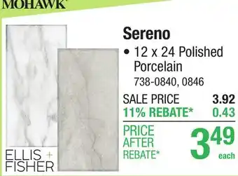 Menards Sereno offer