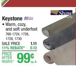 Menards Keystone offer