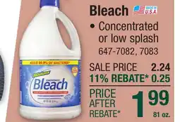 Menards Bleach offer