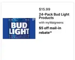 Walgreens 24-Pack Bud Light Products offer