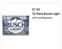 Walgreens 12-Pack Busch Light offer