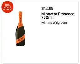 Walgreens Mionetto Prosecco, 750ml offer