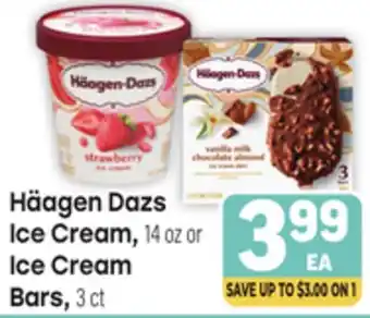 Tony’s Fresh Market Häagen Dazs Ice Cream, 14 oz Ice Cream Bars, 3 ct offer