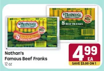 Tony’s Fresh Market Nathan's Famous Beef Franks offer