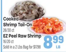 Tony’s Fresh Market Cooked Shrimp Tail-On 26/30ct EZ Peel Raw Shrimp 16/20ct offer