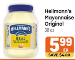 Tony’s Fresh Market Hellmann's Mayonnaise Original offer