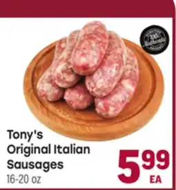 Tony’s Fresh Market Tony's Original Italian Sausages offer