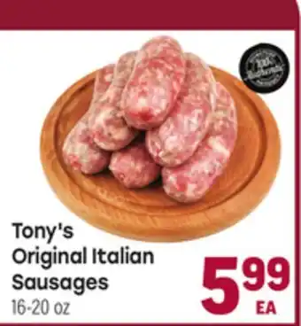 Tony’s Fresh Market Tony's Original Italian Sausages offer