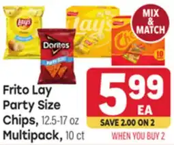 Tony’s Fresh Market Frito Lay Party Size Chips, 12.5-17oz Multipack, 10ct offer