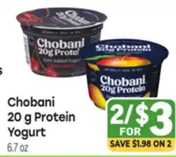 Tony’s Fresh Market Chobani 20 g Protein Yogurt offer