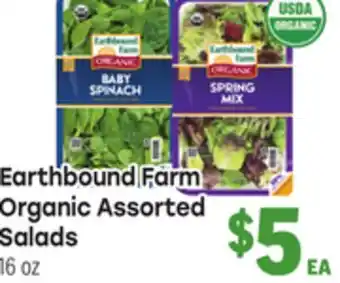Tony’s Fresh Market Earthbound Farm Organic Assorted Salads offer