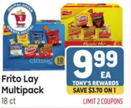 Tony’s Fresh Market Frito Lay Multipack offer