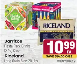 Tony’s Fresh Market Jarritos Fiesta Pack Drinks, 12 Pk., 12oz., Riceland Long Grain, 20 Lbs offer