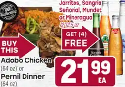 Tony’s Fresh Market Adobo Chicken (64 oz) or Pernil Dinner (64 oz) offer