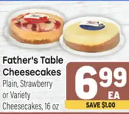 Tony’s Fresh Market Father's Table Cheesecakes offer