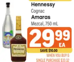 Tony’s Fresh Market Hennessy Cognac Amaras Mezcal, 750mL offer