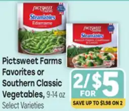Tony’s Fresh Market Pictsweet Farms Favorites or Southern Classic Vegetables offer