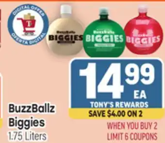 Tony’s Fresh Market BuzzBallz Biggies offer