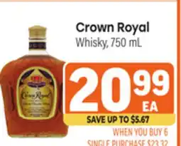 Tony’s Fresh Market Crown Royal Whisky offer