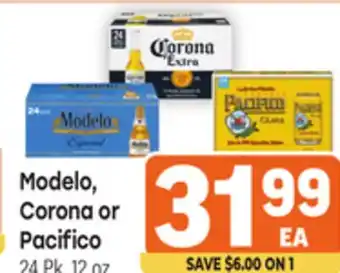 Tony’s Fresh Market Modelo Corona or Pacifico offer