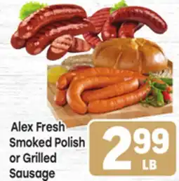 Tony’s Fresh Market Alex Fresh Smoked Polish or Grilled Sausage offer
