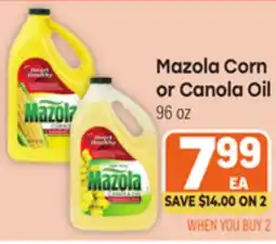 Tony’s Fresh Market Mazola Corn or Canola Oil offer