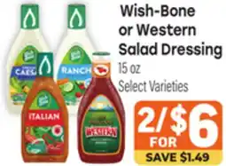 Tony’s Fresh Market Wish-Bone or Western Salad Dressing offer