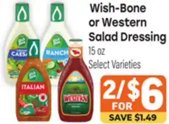 Tony’s Fresh Market Wish-Bone or Western Salad Dressing offer