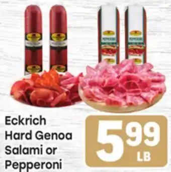 Tony’s Fresh Market Eckrich Hard Genoa Salami or Pepperoni offer