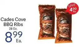 Riesbeck Cades Cove BBQ Ribs offer