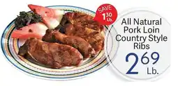 Riesbeck All Natural Pork Loin Country Style Ribs offer