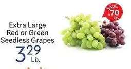 Riesbeck Extra Large Red or Green Seedless Grapes offer
