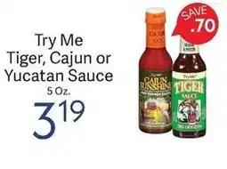 Riesbeck Try Me Tiger, Cajun or Yucatan Sauce offer