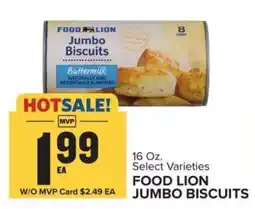 Food Lion FOOD LION JUMBO BISCUITS offer