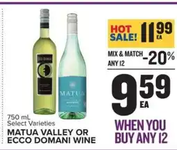 Food Lion Matua Valley or Ecco Domani Wine offer